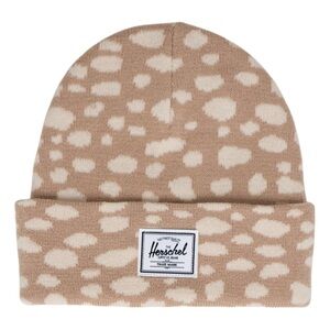 Herschel Helmer Tan Savanna Dot Spotted Knit Beanie Hat One Size Essential